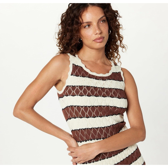 The Drop Womens Ritu Crochet Maxi Dress M SOLD OUT ON WEB - Picture 4 of 6